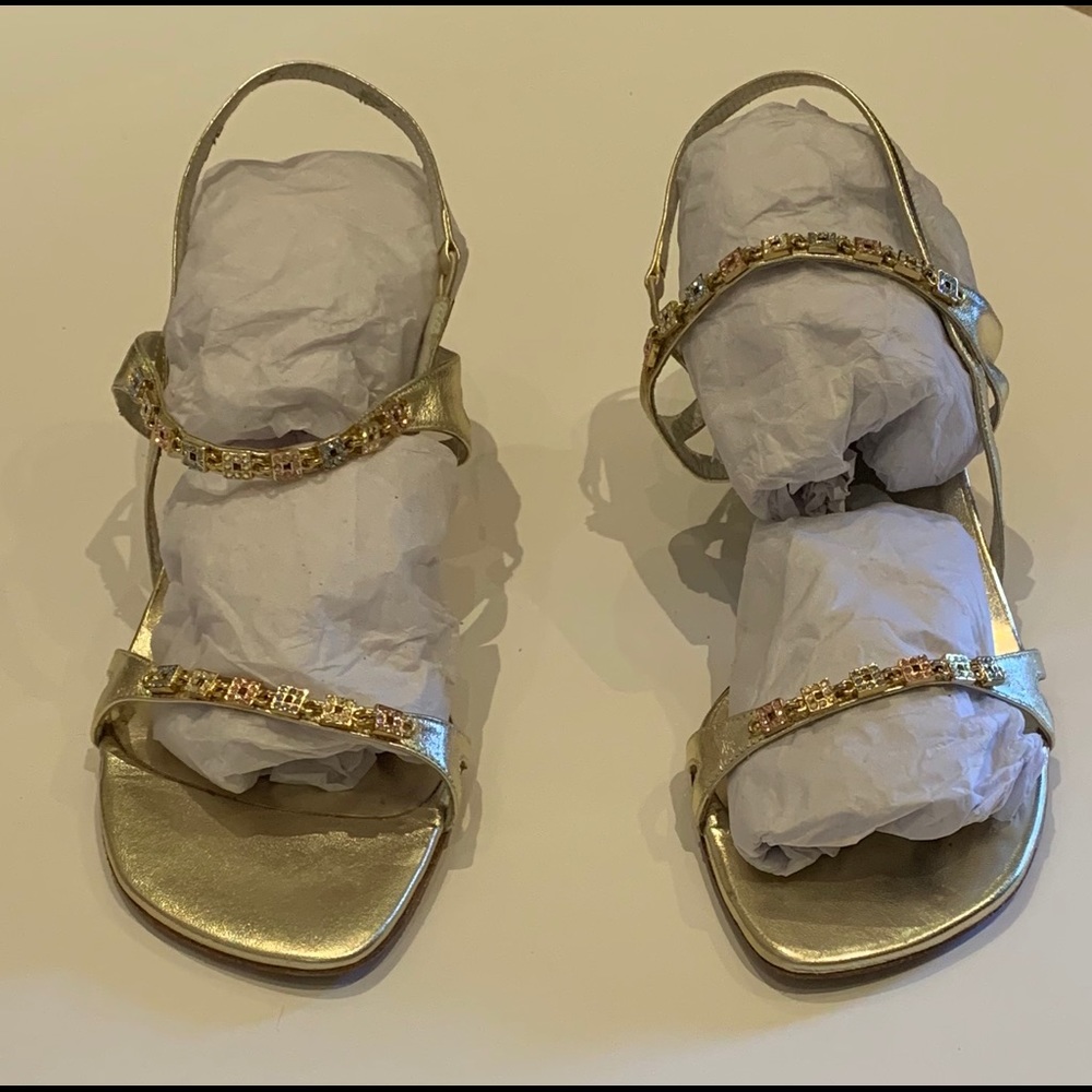 Stuart Weitzman crystal sandals-9 1/2 - Picture 9 of 13